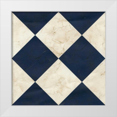 Seaside Signals I White Modern Wood Framed Art Print by Vess, June Erica