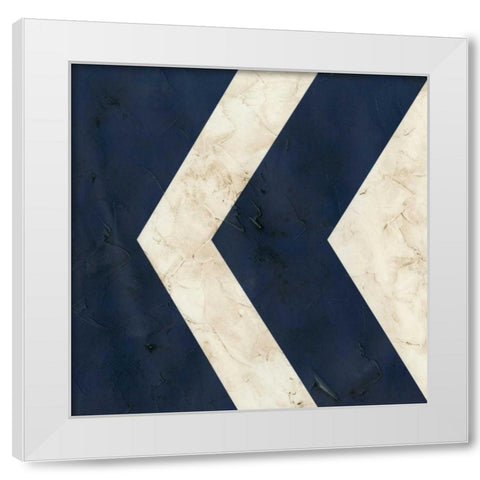 Seaside Signals VI White Modern Wood Framed Art Print by Vess, June Erica