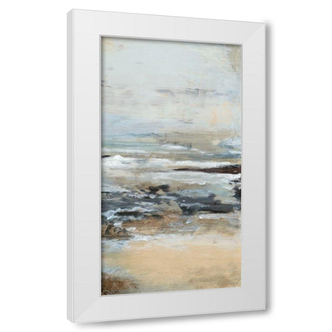 Just Be III White Modern Wood Framed Art Print by Bramma, Lila