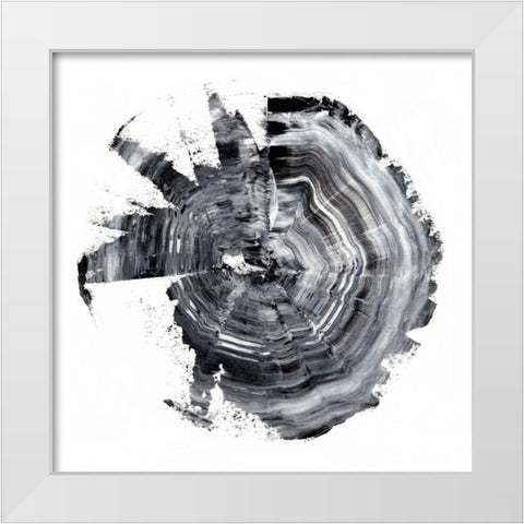 Tree Ring Abstract II White Modern Wood Framed Art Print by Harper, Ethan