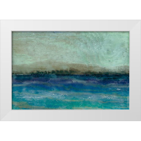 Inlet View II White Modern Wood Framed Art Print by Ludwig, Alicia