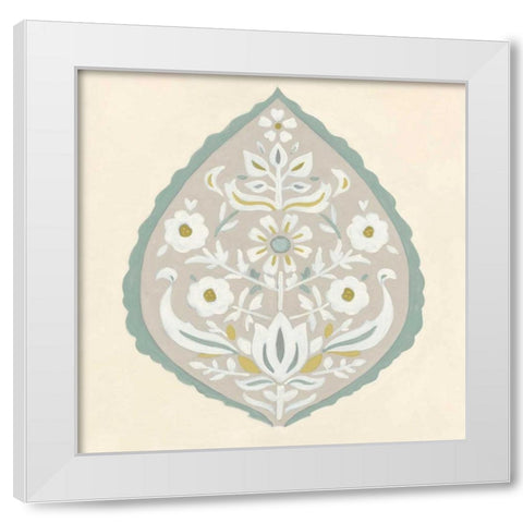 Floralia IV White Modern Wood Framed Art Print by Vess, June Erica