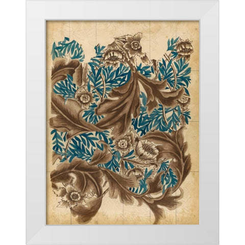 Wallpaper Study I White Modern Wood Framed Art Print by McCavitt, Naomi