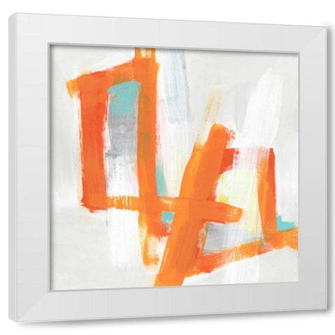 Reverb I White Modern Wood Framed Art Print by Vess, June Erica
