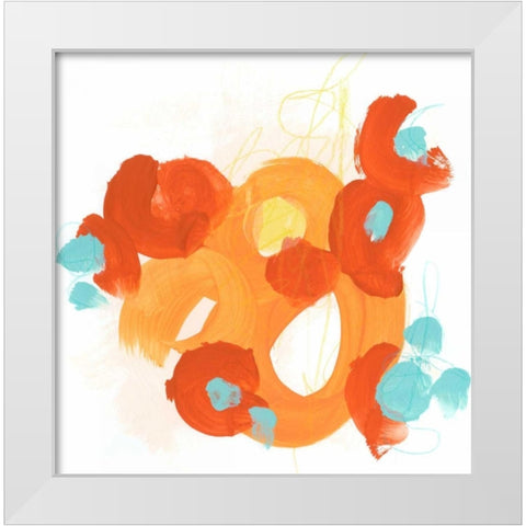 Bright Idea I White Modern Wood Framed Art Print by Vess, June Erica