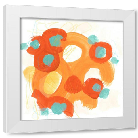 Bright Idea II White Modern Wood Framed Art Print by Vess, June Erica