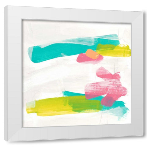 Salon Moderne I White Modern Wood Framed Art Print by Vess, June Erica