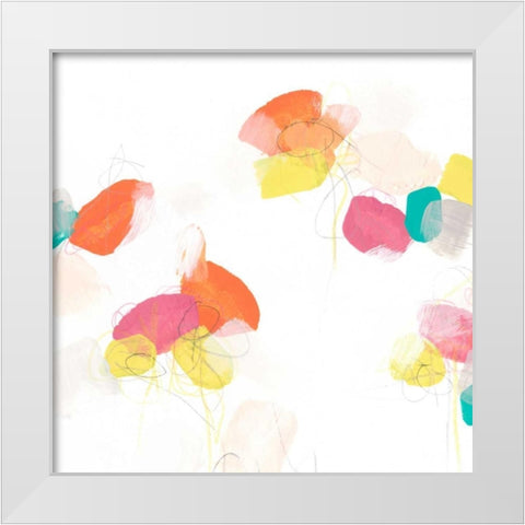 Salon Moderne II White Modern Wood Framed Art Print by Vess, June Erica