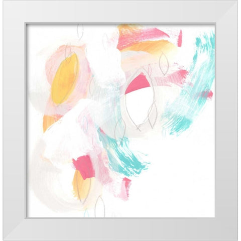 Salon Moderne III White Modern Wood Framed Art Print by Vess, June Erica