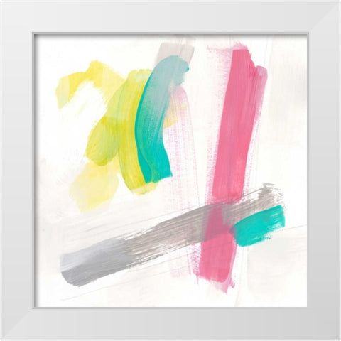 Salon Moderne IV White Modern Wood Framed Art Print by Vess, June Erica