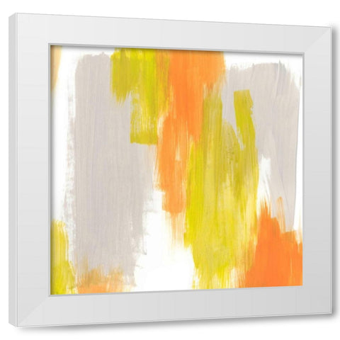 Pulse Echo I White Modern Wood Framed Art Print by Vess, June Erica