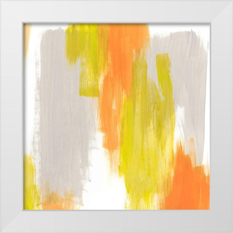 Pulse Echo I White Modern Wood Framed Art Print by Vess, June Erica