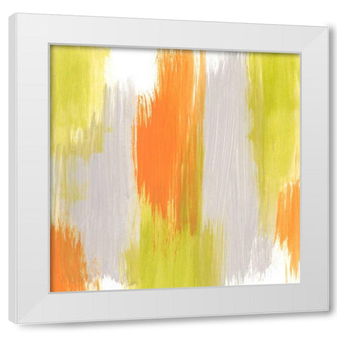 Pulse Echo II White Modern Wood Framed Art Print by Vess, June Erica