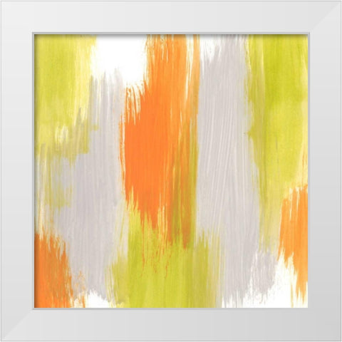 Pulse Echo II White Modern Wood Framed Art Print by Vess, June Erica