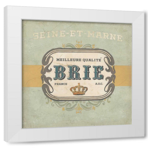 Nouveau Chevre I White Modern Wood Framed Art Print by Vess, June Erica