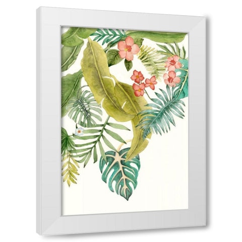 Soft Tropics II White Modern Wood Framed Art Print by McCavitt, Naomi