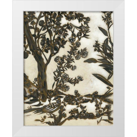 Teahouse Chinoiserie II White Modern Wood Framed Art Print by Zarris, Chariklia