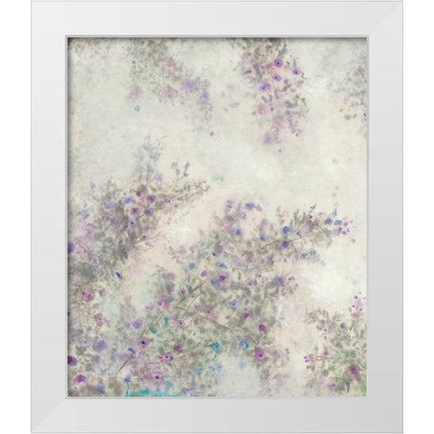 Twig Blossoms III White Modern Wood Framed Art Print by OToole, Tim