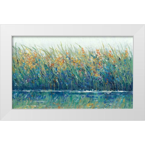 Wildflower Reflection II White Modern Wood Framed Art Print by OToole, Tim