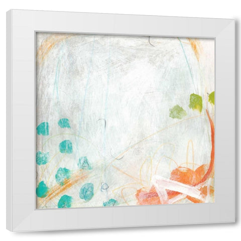 Strategy III White Modern Wood Framed Art Print by Vess, June Erica