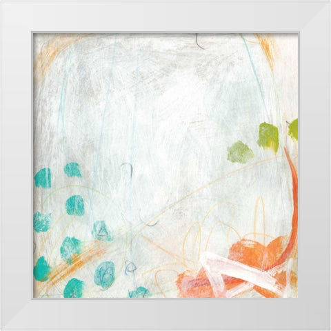 Strategy III White Modern Wood Framed Art Print by Vess, June Erica
