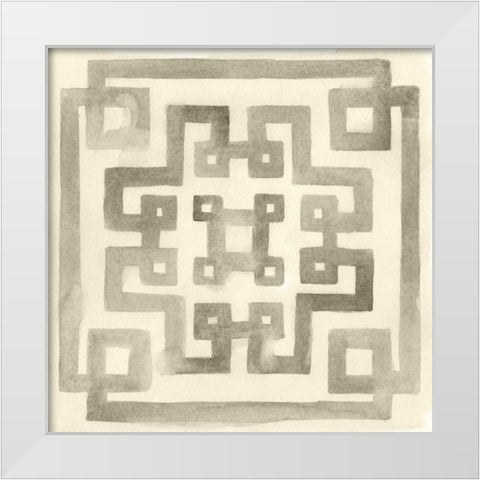 Neutral Impressions VI White Modern Wood Framed Art Print by Vess, June Erica