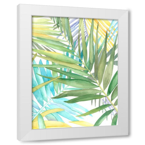 Tropical Pattern II White Modern Wood Framed Art Print by Meagher, Megan