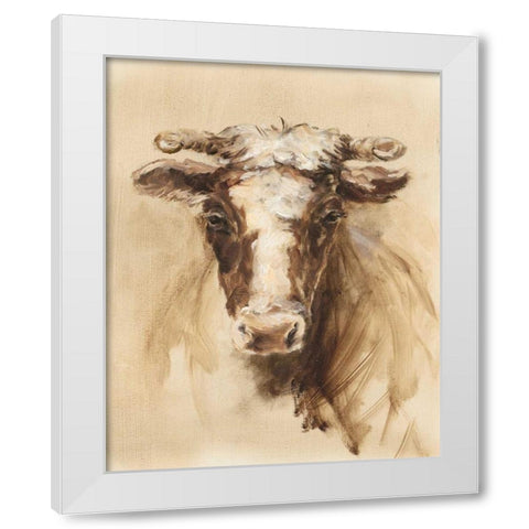 Western Ranch Animals II White Modern Wood Framed Art Print by Harper, Ethan