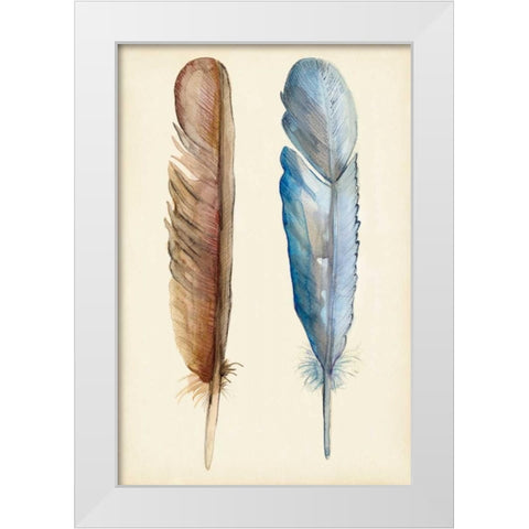 Plumage I White Modern Wood Framed Art Print by Ludwig, Alicia