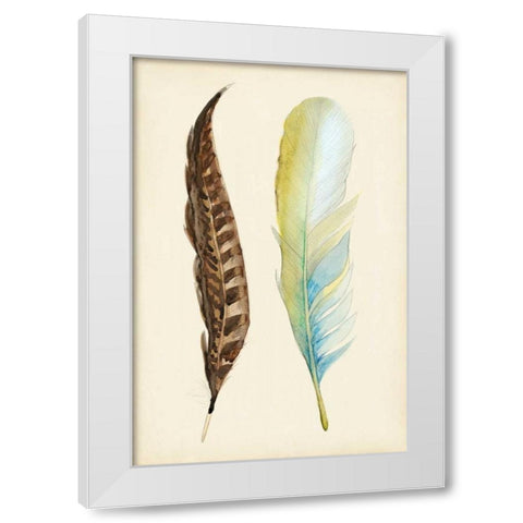 Plumage II White Modern Wood Framed Art Print by Ludwig, Alicia