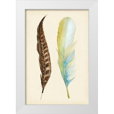 Plumage II White Modern Wood Framed Art Print by Ludwig, Alicia