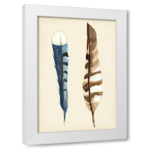 Plumage III White Modern Wood Framed Art Print by Ludwig, Alicia