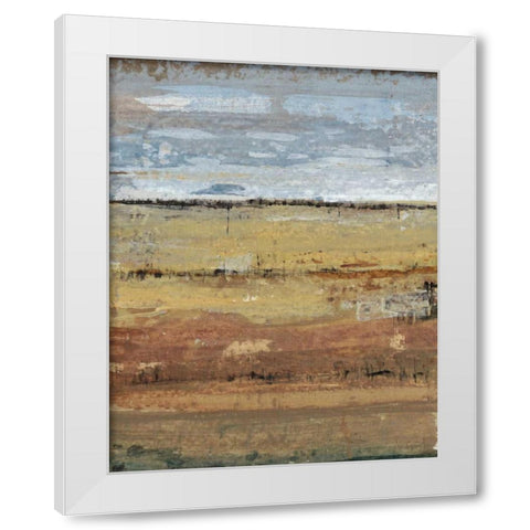 Field Layers I White Modern Wood Framed Art Print by OToole, Tim