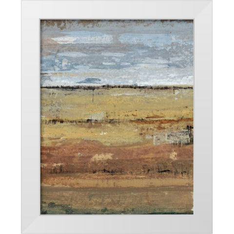 Field Layers I White Modern Wood Framed Art Print by OToole, Tim