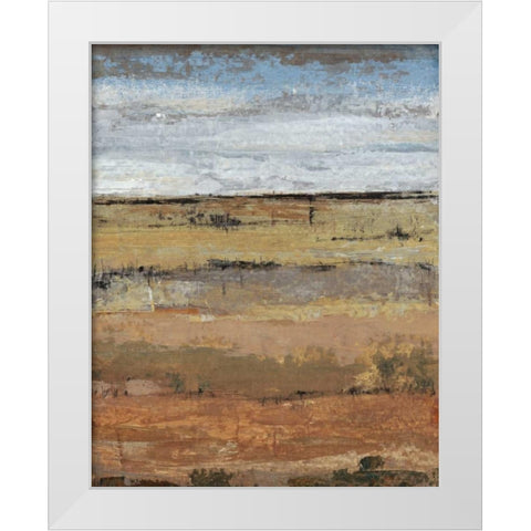 Field Layers II White Modern Wood Framed Art Print by OToole, Tim