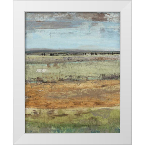 Field Layers III White Modern Wood Framed Art Print by OToole, Tim