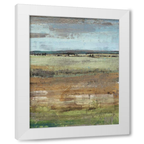 Field Layers IV White Modern Wood Framed Art Print by OToole, Tim