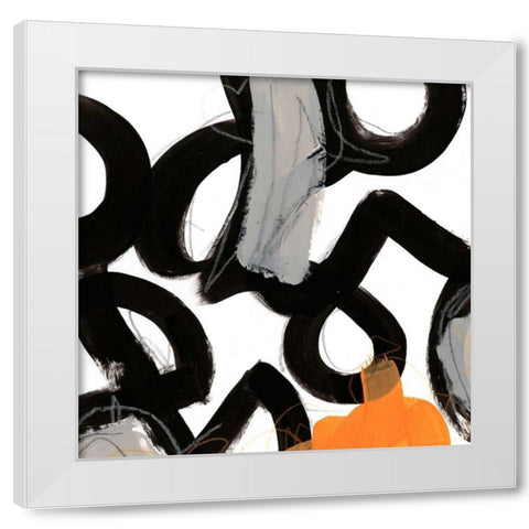 Chromatic Impulse VIII White Modern Wood Framed Art Print by Vess, June Erica