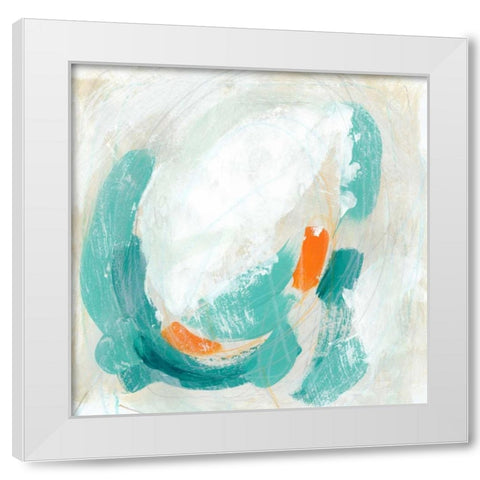 Tidal Current I White Modern Wood Framed Art Print by Vess, June Erica