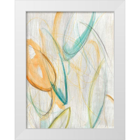 Centrifuge I White Modern Wood Framed Art Print by Vess, June Erica