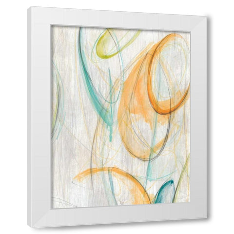 Centrifuge II White Modern Wood Framed Art Print by Vess, June Erica