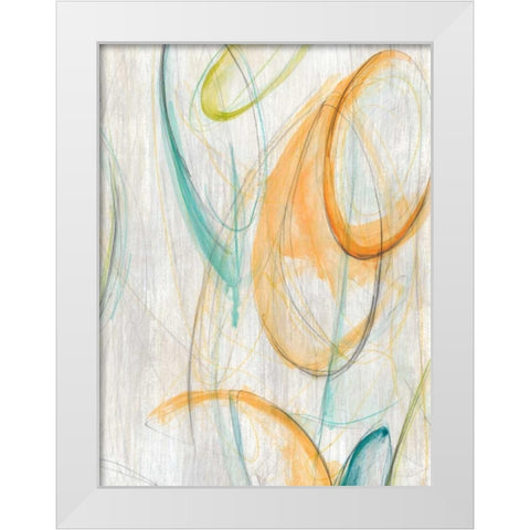 Centrifuge II White Modern Wood Framed Art Print by Vess, June Erica