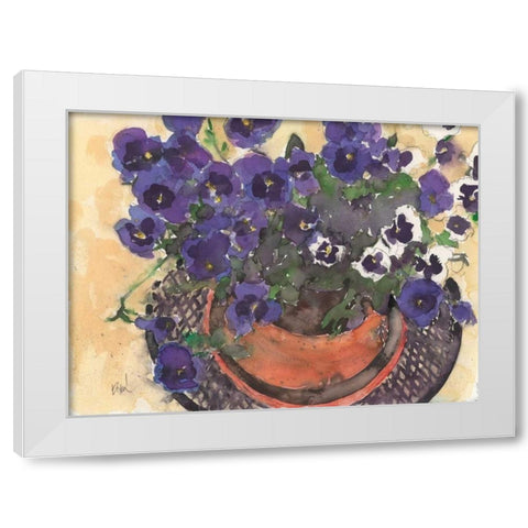 Something Floral VIII White Modern Wood Framed Art Print by Dixon, Samuel