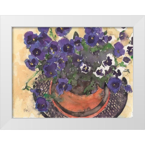 Something Floral VIII White Modern Wood Framed Art Print by Dixon, Samuel