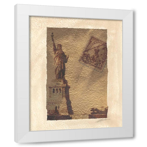 Travel Snapshots II White Modern Wood Framed Art Print by Butler, John