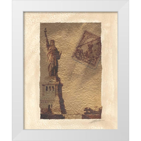 Travel Snapshots II White Modern Wood Framed Art Print by Butler, John