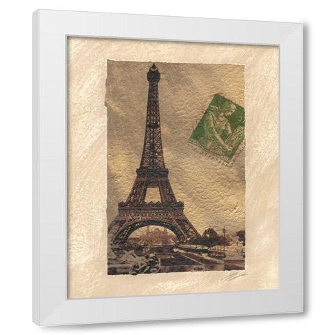 Travel Snapshots III White Modern Wood Framed Art Print by Butler, John