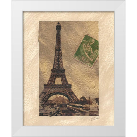 Travel Snapshots III White Modern Wood Framed Art Print by Butler, John