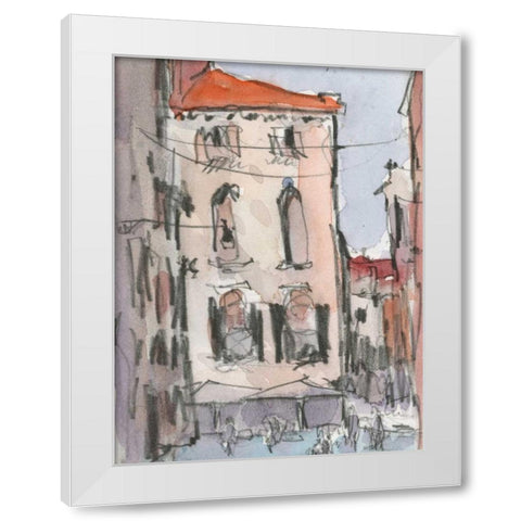 Venice Watercolors III White Modern Wood Framed Art Print by Dixon, Samuel