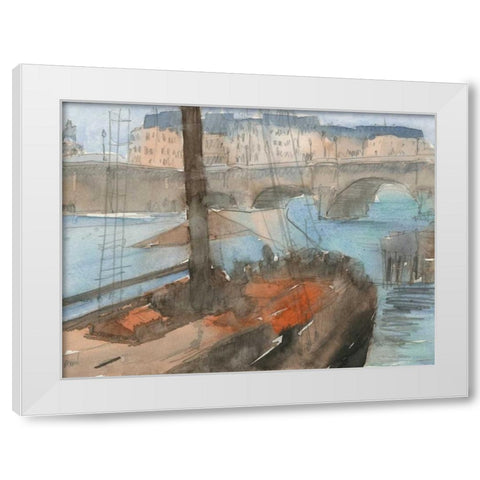 Venice Watercolors IV White Modern Wood Framed Art Print by Dixon, Samuel